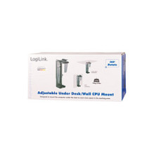 Adjustable under desk and wall CPU mount, rotatable