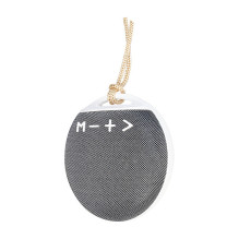 Portable BT 4.2 Speaker, fabric covering, round shape
