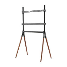 TV Floor stand, 4 walnutwood legs, 49"-70 TV Floor stand, 4 walnutwood legs, 49"-70