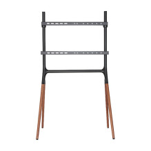 TV Floor stand, 4 walnutwood legs, 49"-70 TV Floor stand, 4 walnutwood legs, 49"-70