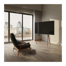 TV Floor stand, 4 walnutwood legs, 49"-70 TV Floor stand, 4 walnutwood legs, 49"-70