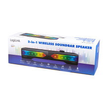 Speaker, Active, Soundbar, with Lighting, 2.0 CH, BT / 3.5mm stereo