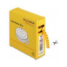 Delock Kabelmarker Box, Nr: 6, gelb, 500 Stück Delock Kabelmarker Box, Nr: 6, gelb, 500 Stück