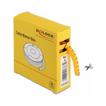 Delock Kabelmarker Box, Nr: 9, gelb, 500 Stück