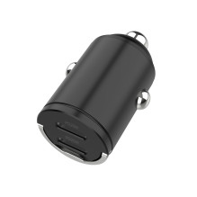 Automobilinis Įkroviklis - SEEK TOTI 40W Dual Type-C Greitas Įkroviklis, 2 Prievadai, Juodas Automobilinis Įkroviklis - SEEK TOTI 40W Dual Type-C Greitas Įkroviklis, 2 Prievadai, Juodas