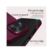 Phone Case - MIO Berry Blooms MagSafe Compatible with iPhone 17, Shockproof, Purple Phone Case - MIO Berry Blooms MagSafe Compatible with iPhone 17, Shockproof, Purple