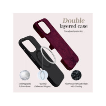 Phone Case - MIO Berry Blooms MagSafe Compatible with iPhone 17, Shockproof, Purple Phone Case - MIO Berry Blooms MagSafe Compatible with iPhone 17, Shockproof, Purple