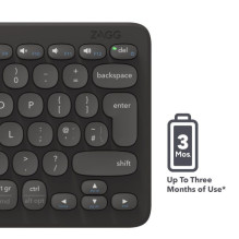 Klaviatūra - ZAGG Pro Klaviatūra, Bevielė, Bluetooth, Anglies