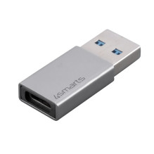 Adapter - 4smarts Passive USB-A to USB-C 5Gb / s 15W 2 pcs. Set, White