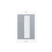 Klaviatūra - Samsung Galaxy Tab S11 Ultra Pro Klaviatūra, Bluetooth, Pilnas Išdėstymas, Sidabrinė