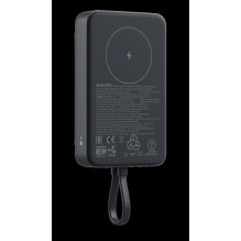 Išorinė baterija - Xiaomi 33 W 10 000 mAh Magnetinė Su Integruotu Kabeliu, Pilka, Juoda Išorinė baterija - Xiaomi 33 W 10 000 mAh Magnetinė Su Integruotu Kabeliu, Pilka, Juoda