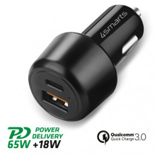 Automobilinis Įkroviklis - 4smarts VoltRoad Ultimate 83 W PD QC, Juoda Automobilinis Įkroviklis - 4smarts VoltRoad Ultimate 83 W PD QC, Juoda