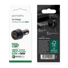 Automobilinis Įkroviklis - 4smarts VoltRoad Ultimate 83 W PD QC, Juoda Automobilinis Įkroviklis - 4smarts VoltRoad Ultimate 83 W PD QC, Juoda