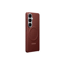 Telefono Dėklas - Samsung Galaxy S26 Anglies Pluošto Magnetinis Dėklas, Koralo Raudona Telefono Dėklas - Samsung Galaxy S26 Anglies Pluošto Magnetinis Dėklas, Koralo Raudona