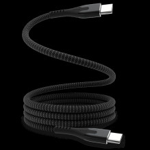 Kabelis - Statik MagStack Pro Magnetinis USB-C į USB-C 2m Juodas