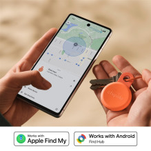 Bluetooth Sekiklis - Chipolo LOOP Įkraunamas Sekiklis Su Silikono Kilpa iOS & Android, Koralo Bluetooth Sekiklis - Chipolo LOOP Įkraunamas Sekiklis Su Silikono Kilpa iOS & Android, Koralo