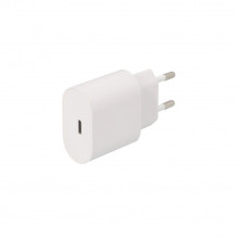 Sieninis įkroviklis - SEEK TOTI 20 W USB-C PD įkroviklis su USB-C į USB-C laidu, juodas Sieninis įkroviklis - SEEK TOTI 20 W USB-C PD įkroviklis su USB-C į USB-C laidu, juodas