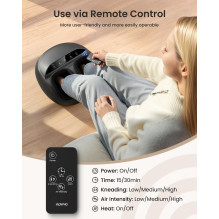 Sveikata ir Asmeninė Priežiūra - RENPHO Shiatsu Pėdų Masažuoklis FM059R, 360° Ritės, Oro Suspaudimas, Šildymas