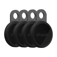 Bluetooth Sekiklis - Chipolo LOOP Įkraunamas Sekiklis Raktams ir Krepšiams, Silikoninė Kilpa, Juoda Bluetooth Sekiklis - Chipolo LOOP Įkraunamas Sekiklis Raktams ir Krepšiams, Silikoninė Kilpa, Juoda