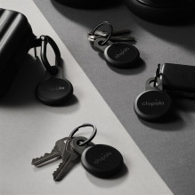 Bluetooth Sekiklis - Chipolo LOOP Įkraunamas Sekiklis Raktams ir Krepšiams, Silikoninė Kilpa, Juoda Bluetooth Sekiklis - Chipolo LOOP Įkraunamas Sekiklis Raktams ir Krepšiams, Silikoninė Kilpa, Juoda