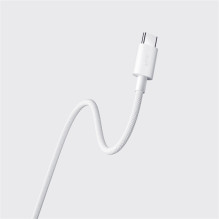 Kabelis - Xiaomi 3A Pintas USB-C į USB-C Kabelis 1m, Greitas Įkrovimas, Baltas