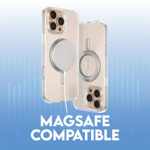 Telefono Dėklas - PanzerGlass CARE Dėklas su Sidabriniu Stoveliu MagSafe iPhone 16 Pro Max, Skaidrus