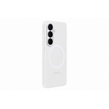 Telefono Dėklas - Samsung Galaxy S26 Silikoninis Magnetinis Dėklas, Belaidis Įkrovimas, Balta