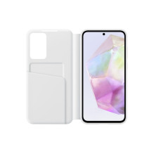Telefono Dėklas - Samsung Galaxy A35 Smart View Wallet Case, Card Holder, Balta