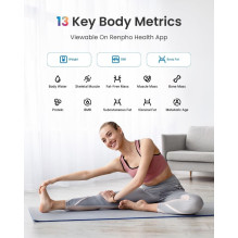 Skaitmeninės Svarstyklės - RENPHO Elis Chroma Smart Scale, Kūno Riebalai, BMI, Wi-Fi, Bluetooth Skaitmeninės Svarstyklės - RENPHO Elis Chroma Smart Scale, Kūno Riebalai, BMI, Wi-Fi, Bluetooth