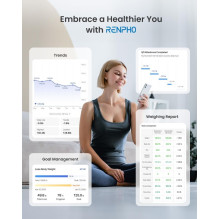 Skaitmeninės Svarstyklės - RENPHO Elis 1 Smart Body Scale, 13 Matmenų, Juoda Skaitmeninės Svarstyklės - RENPHO Elis 1 Smart Body Scale, 13 Matmenų, Juoda