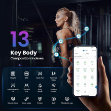 Skaitmeninės Svarstyklės - RENPHO Elis 1S Smart Body Scale, 13 Body Metrics, App Sync, Balta Skaitmeninės Svarstyklės - RENPHO Elis 1S Smart Body Scale, 13 Body Metrics, App Sync, Balta