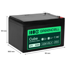 Greencell AGM VRLA 12V 12Ah...