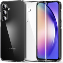 Telefono dėklas - Just Must JM antibakterinis TPU dėklas, skirtas Galaxy A55 5G, skaidrus, juodas