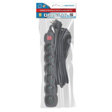 Esperanza ELK219K Power strip 6GN / 5M Black Esperanza ELK219K Power strip 6GN / 5M Black