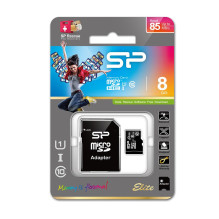 Atminties Kortelė - Silicon Power Elite 8GB microSDHC UHS-I Class 10 85MB / s
