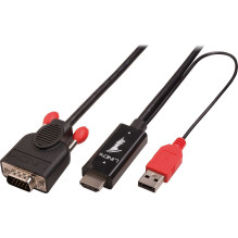 LINDY HDMI ir VGA kabelis...