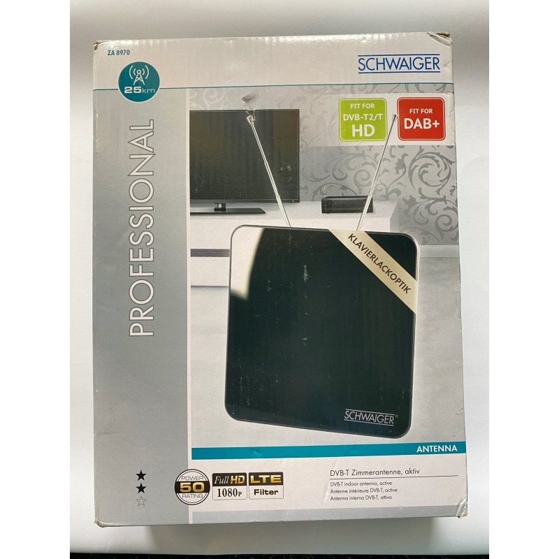Schwaiger DVB-T indoor antenna DVB-T2 active max 45dB DAB+