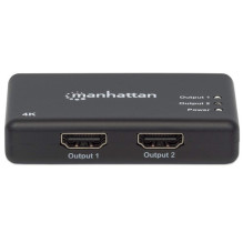 MANHATTAN 4K 2-Port HDMI splitter 4K@30Hz power supply Black MANHATTAN 4K 2-Port HDMI splitter 4K@30Hz power supply Black