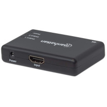 MANHATTAN 4K 2-Port HDMI splitter 4K@30Hz power supply Black MANHATTAN 4K 2-Port HDMI splitter 4K@30Hz power supply Black