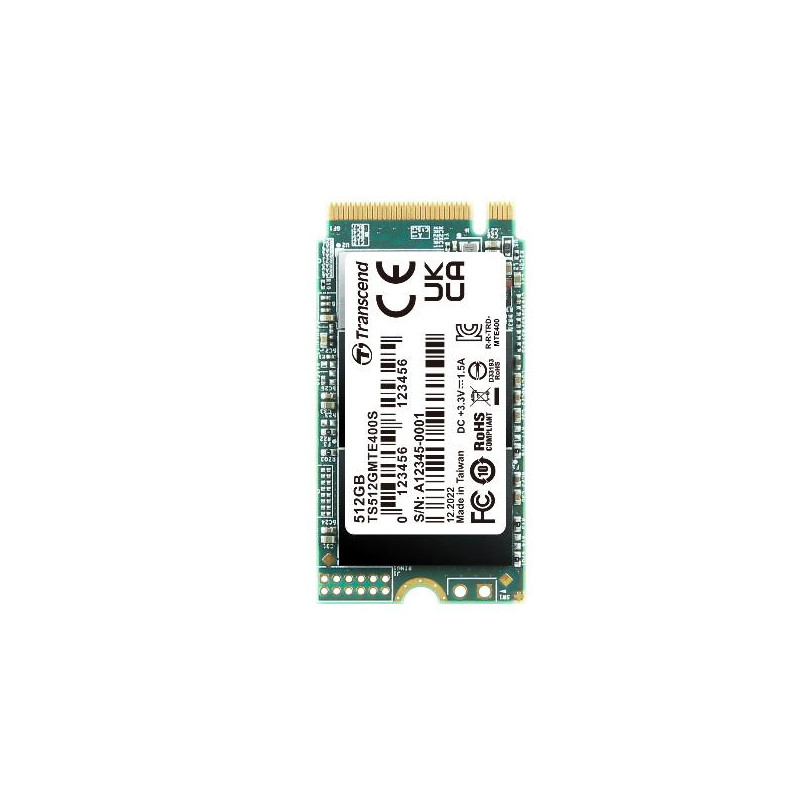 Transcend MTE400S 1TB M.2 2242 PCI-E x4 Gen3 NVMe SSD drive (TS1TMTE400S)