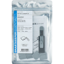 SmartKeeper Mini "SD Port" blokatorius grey 4 vnt. + raktas