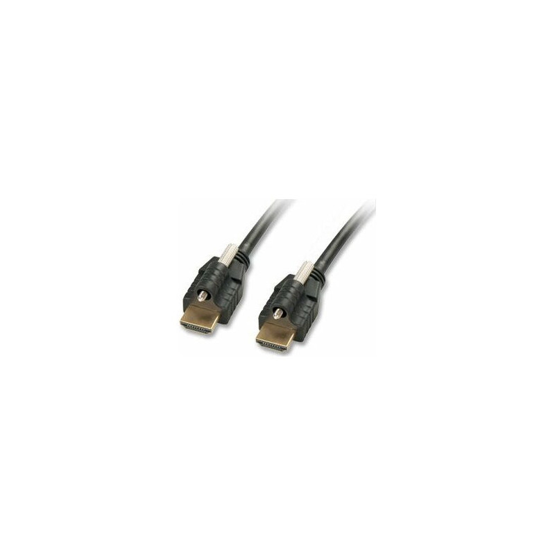 LINDY HDMI cable with Ethernet &amp; 2x plug lock Type A / A 5m