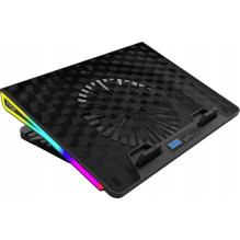 INCA Klēpjdatora dzesētājs 1x 185x20mm ventilators / RGB / 800RPM / 2xUSB sw retail