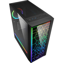 Sharkoon Gehäuse RGB LIT 100 ATX 1xGlas Black