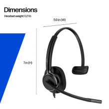Headphones HP Poly Mission 415 - Mission 400 series - on-ear headphones - wired - active noise cancellation - USB-C, USB