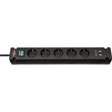 Brennenstuhl Bremounta Steckdosenleiste 5-fach (Black, 3 Meter, 2x USB-A) Brennenstuhl Bremounta Steckdosenleiste 5-fach (Black, 3 Meter, 2x USB-A)