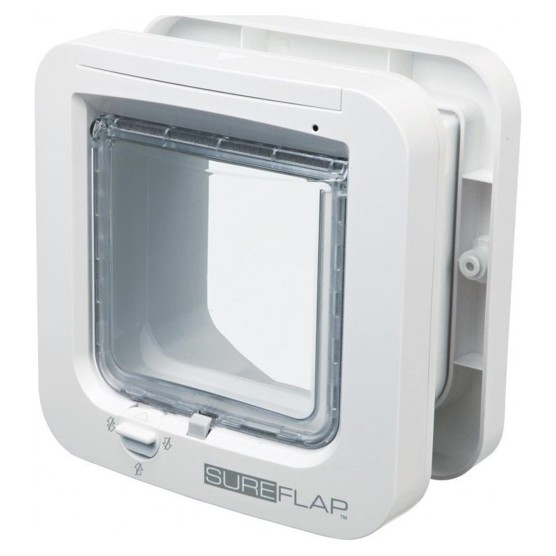 Trixie durys katei su SureFlap 4 krypčių identifikavimo sistema, White, 21x21 cm