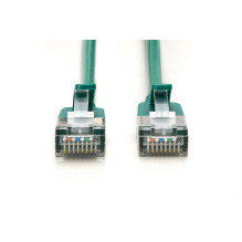 Digitus DIGITUS Patch cable CAT 6A F / FTP Slim 5m Green 10 pieces Digitus DIGITUS Patch cable CAT 6A F / FTP Slim 5m Green 10 pieces