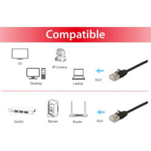 Equip Equip Patchkabel Cat6A F / FTP 2xRJ45 20.00m White Slim LSZH kabelis Equip Equip Patchkabel Cat6A F / FTP 2xRJ45 20.00m White Slim LSZH kabelis