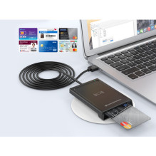 Conceptronic CONCEPTRONIC Dual-Interface Smart-ID USB-A card reader Black Conceptronic CONCEPTRONIC Dual-Interface Smart-ID USB-A card reader Black
